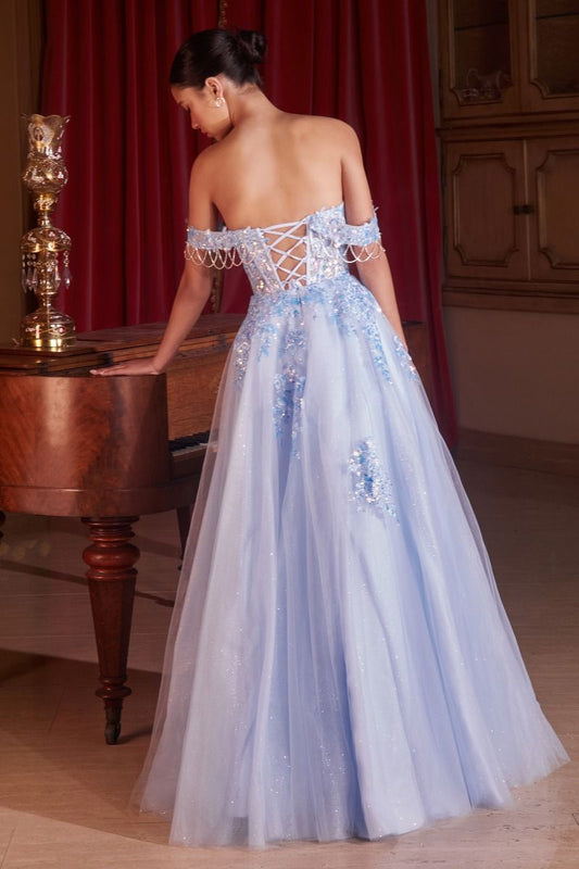 Celestial Dream™ Off-the-Shoulder Tulle Ball Gown 💫 Sparkling Elegance